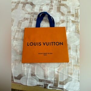 Louis Vuitton Orange and Blue Shopping Bag